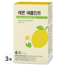 꽃샘 레몬 애플 민트, 20g, 3개, 20개입