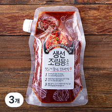 주비푸드 생선조림용 소스, 500g, 3개