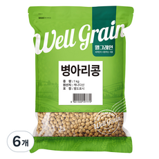 두보식품 웰그레인 병아리콩, 1kg, 6개
