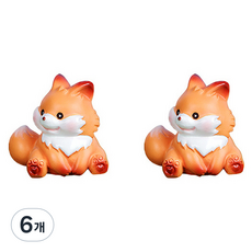 라벤티아 동물 장식품 여우 타입3, 6개