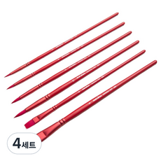 Lumion 藝術家畫筆組 玫瑰, 4套, 2號, 4號, 4號, 6號, 8號, 10號