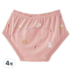아가짱 유아용 시그니처 모달 배변 훈련 팬티, 강아지, 4개