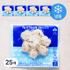 오쿡 닭가슴살볼 크림치즈맛 (냉동), 100g, 1개입, 25개