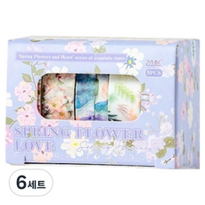 미소로운 다꾸 마스킹테이프 1cm x 2m 5종 세트, style10, 6세트