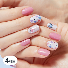 젤리넬리 네일스티커, 설렘가득데이트, 4세트