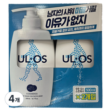 우르오스 스킨 워시, 4개, 500ml