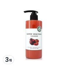 원더바스 베지톡스 클렌저 레드, 300ml, 3개