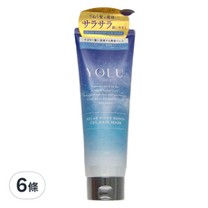 YOLU 舒緩修護護髮膜 西洋梨 + 天竺葵 145g 深層修護毛躁 滋養柔順秀髮, 6條