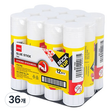 deLi 得力 黏性固體膠棒 大型口紅膠 E7103, 36g, 36個