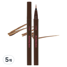 에뛰드 드로잉 쇼 브러쉬 아이라이너 0.6g, BR401앙심브라운, 5개