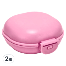 旅行肥皂盒 9x9x4cm 顏色隨機, 2組