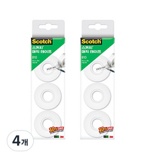 3M Scotch 魔術膠帶補充包優惠組 810R-3 12mm x 18m 3入, 單一顏色, 4個