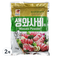 뚜레반 생와사비분, 2개, 1kg