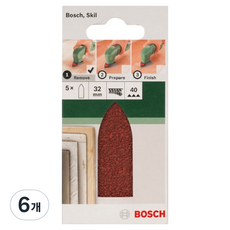 보쉬 샌딩 핑거 페이퍼 P40 5p 2609256A36, 6개