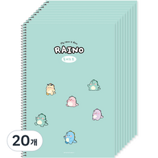 POPO FANCY Rhino 國小閱讀筆記, 薄荷綠, 20個