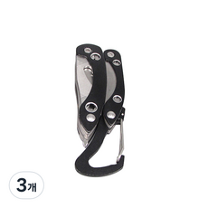 기능성 고리형 멀티툴 드라이버 블랙, 3개