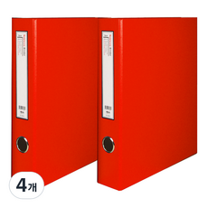 Wiz Office Noble D型環活頁夾 5cm 貼紙, 紅色, 4個