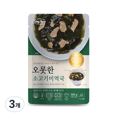 新歌奧托牛肉紫菜湯, 500g, 3個