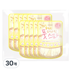 소프리스 허니 파라핀 풋스파 발열 풋팩, 1개입, 30개