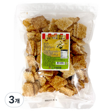 用韓國米製成的古早味鍋巴, 1kg, 3個