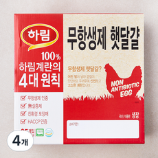하림 무항생제 인증 어린닭이 낳은 햇달걀 875g, 25구, 4개