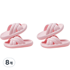 더자카 말랑말랑 층간소음 거실화, 핑크, 8개