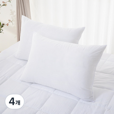 monshare Pure 拉鍊款枕芯, 白色, 4個