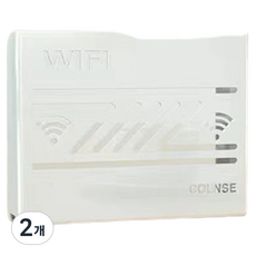 COLNSE 벽걸이형 와이파이 보관 박스, 화이트, 2개
