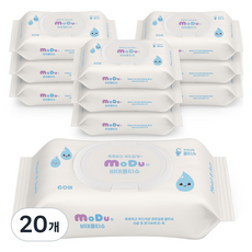 모두의 비데물티슈 캡형, 20개, 60매입, 70g