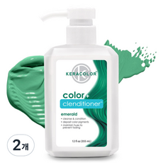 케라컬러 컨디셔너 비비드 에메랄드, 355ml, 2개