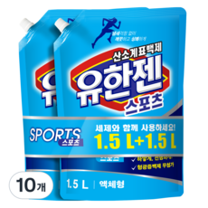 Yuhangen 運動氧氣漂白劑 液體型, 10個, 1.5L