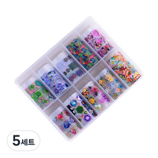 趣味美甲金屬膜美甲貼紙10件組, 04, 5個