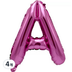 Pang Party 英文字母氣球 A 40cm, 紫色, 4個