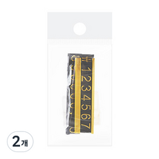 아트사인 프라이스칩 스탠드 가격 안내판 66 x 16 x 17 mm, 금색, 2개