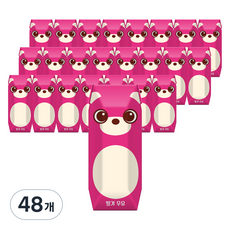 파스퇴르 꼬미루미 딸기 우유, 125ml, 48개