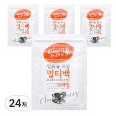 유하우스 일회용 위생 멀티백, 소(S), 35개입, 24개