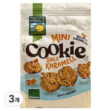볼제너뮬러 유기농 솔티카라멜 미니쿠키, 125g, 3개