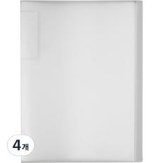 Tree A4 인덱스 클리어파일 40p, 화이트, 4개