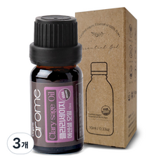 아로므 클라리세이지 에션셜 오일, 10ml, 3개