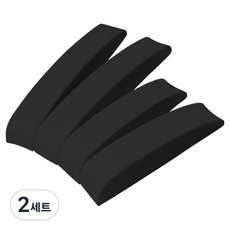 이지윈 EVA 라운드 쿠션 도어가드 라지 x 2p + 스몰 x 2p 세트, 블랙, 2세트