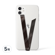 스미스브라더스 휴대폰 스트랩, 블랙스트라이프, 5개