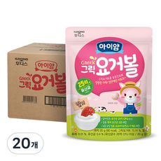 일동후디스 아이얌 그릭 요거볼, 딸기맛, 20g, 20개