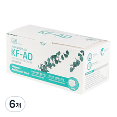 미쁨 비말 차단 마스크 대형 KF-AD, 50개입, 6개, 화이트