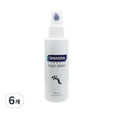 Qwaebal 足部噴霧, 150ml, 6個