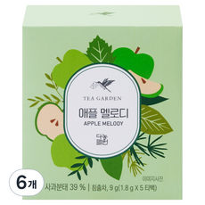 Danongwon 蘋果旋律茶, 6個, 5入, 1.8g