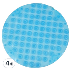 Global Pick 圓形腳底按摩墊 30 x 30 cm, 淺藍色, 4個