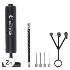 아이워너 논슬립 볼 에어 펌프 BP-200, 블랙, 2개