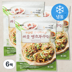 오프라이스 국순당 백세주마을 해물 땡초부추전 (냉동), 300g, 6팩