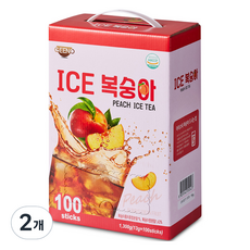 지노 아이스티 복숭아, 13g, 100개입, 2개