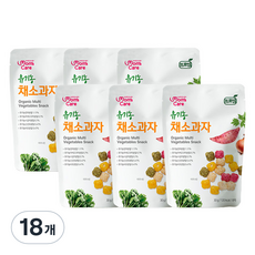 MomsCare 프로엠 맘스케어 유기농 채소과자, 채소맛, 30g, 18개
